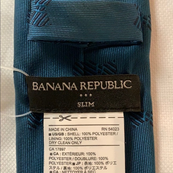 Green Slim Banana Republic Tie - Picture 3 of 3